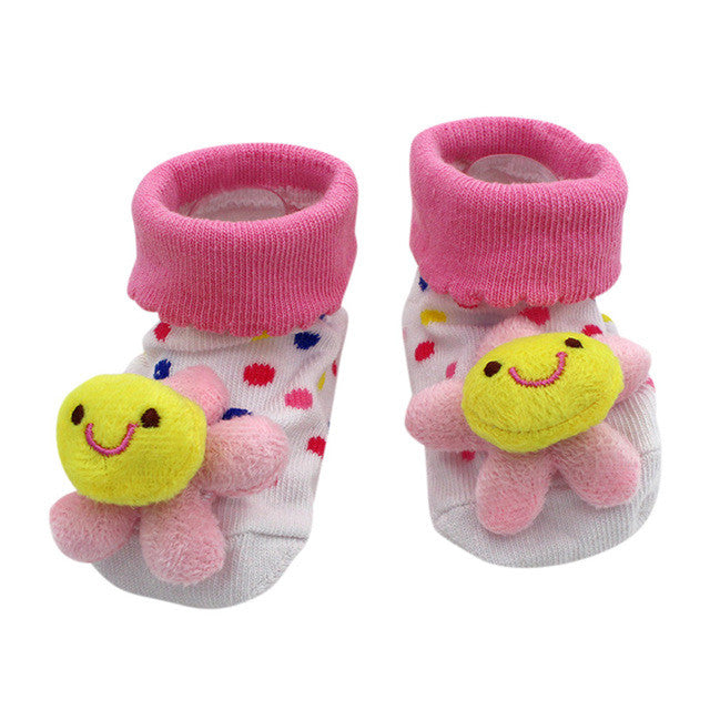 Baby socks Cartoon Newborn Baby Girls Boys Anti-Slip Socks Slipper Shoes Boots Kids sock