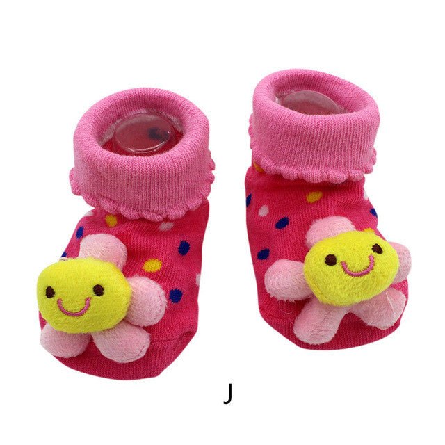 Baby socks Cartoon Newborn Baby Girls Boys Anti-Slip Socks Slipper Shoes Boots Kids sock