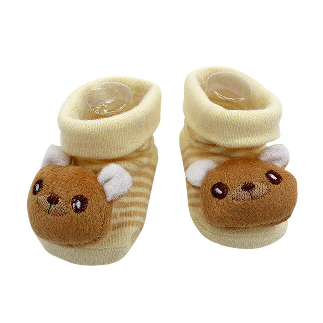 Baby socks Cartoon Newborn Baby Girls Boys Anti-Slip Socks Slipper Shoes Boots Kids sock