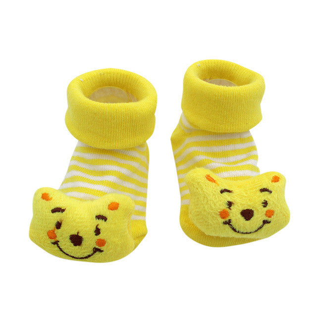 Baby socks Cartoon Newborn Baby Girls Boys Anti-Slip Socks Slipper Shoes Boots Kids sock