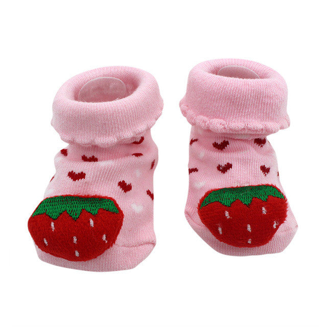 Baby socks Cartoon Newborn Baby Girls Boys Anti-Slip Socks Slipper Shoes Boots Kids sock