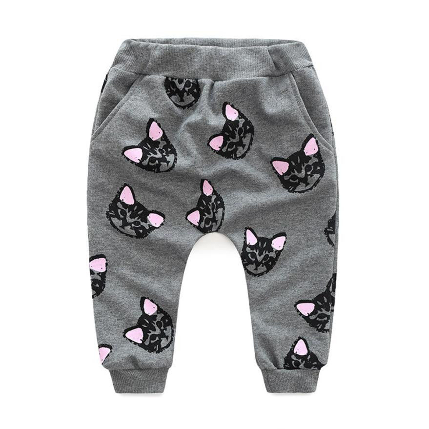 Kids baby girls clothes set winter Cat printed Girls clothing sets cat clothes little cat baby girls long sleeve cotton blended