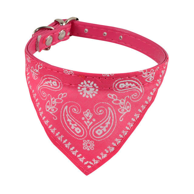 Low Price Collar Dog PU Leather Adjustable Pet Dog Collar Scarf Neckerchief Necklace Pet Collars Pet Products For Animals XT