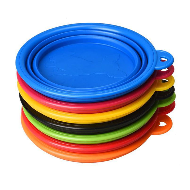 Super Deal dog bowl,Dog Cat Pet Travel Bowl Silicone Collapsible Feeding Water Dish Feeder portable water bowl pet