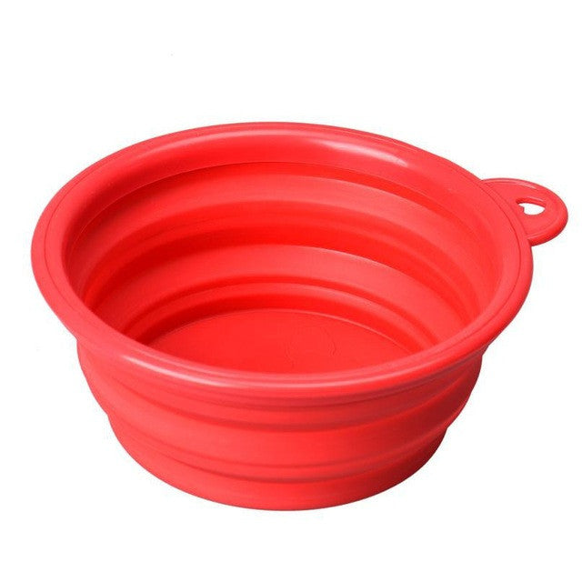 Super Deal dog bowl,Dog Cat Pet Travel Bowl Silicone Collapsible Feeding Water Dish Feeder portable water bowl pet