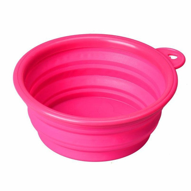 Super Deal dog bowl,Dog Cat Pet Travel Bowl Silicone Collapsible Feeding Water Dish Feeder portable water bowl pet