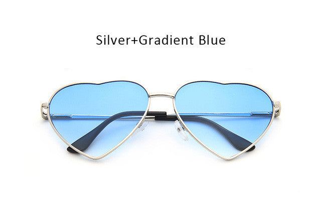 Women Heart Shape Sunglasses Ocean Lenses Sun Glasses For Female