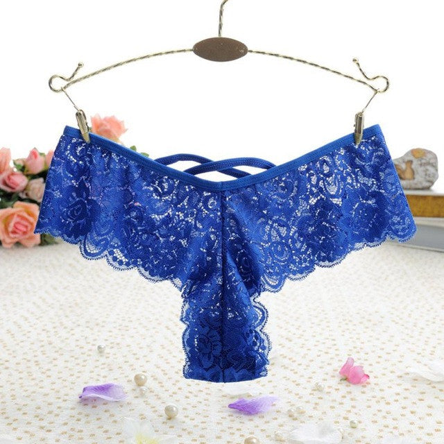 Women Cotton Briefs Sexy Lace Panties Seamless Breathable Hollow low-Rise Girl Underwear High Quality