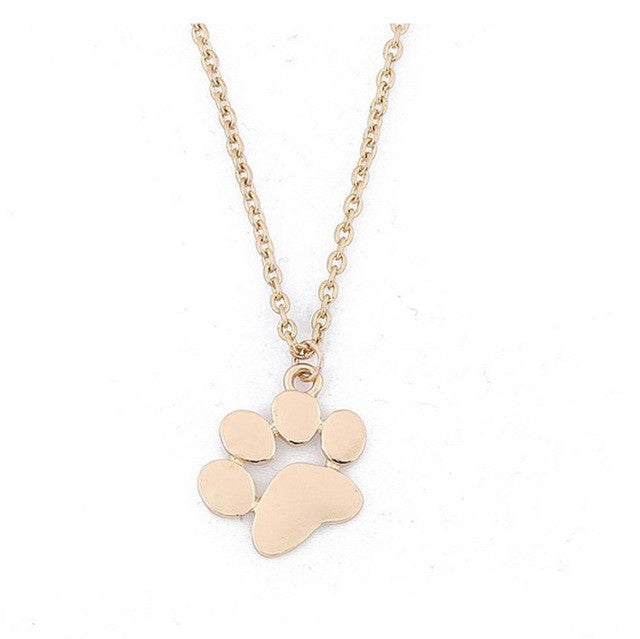 Dog paws small pendant clavicle necklace Women girl Necklace Jewelry Statement Pendant Charm Chain Choker wholesale #py30