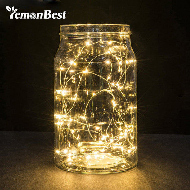 20 Leds Christmas Lights Indoor 2M String LED Copper Wire Fairy Lights for Festival Wedding Party Home Decoration Lamp