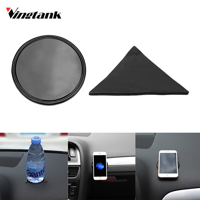 New Mini Anti-Slip Car Pad Dashboard Mat Sticky Gel Pad Triangle Round Non-Slip Mounting Pad for Phone Sunglasses Keys Coins