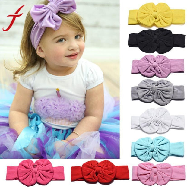 JECKSION Diademas 1PC Cute Kids Girls Bowknot Headband Hair Band Headwear for girl hair accessories Hair Band 9 Colors