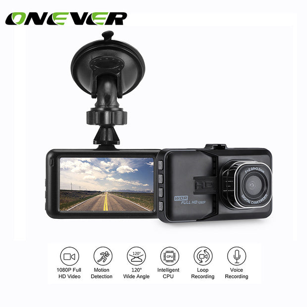 Onever Car DVR 1080P Full HD Dash Camera Camcorder Video Recorder Support Motion Detection G-sensor Loop Video IR Night Vision