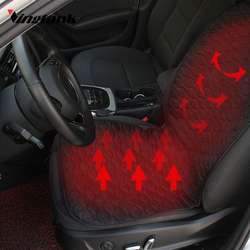 Vingtank Heated Car Seat Cushion Cover Seat Heater Warmer Winter Household Cushion car driver heated seat cushion cover DC 12V