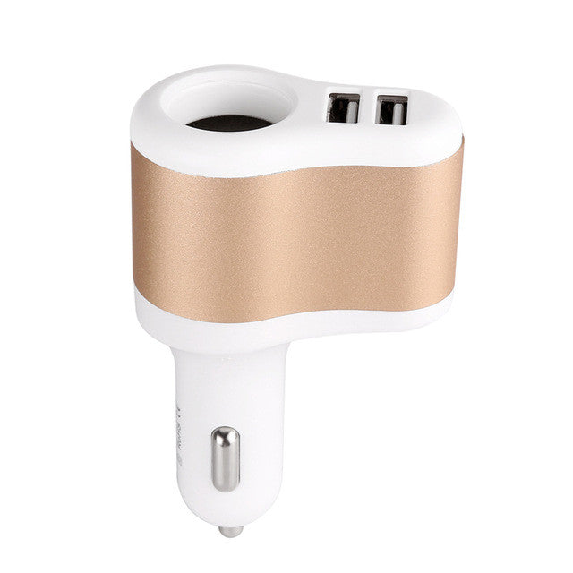 Onever Universal 3.1A Dual Port Mini Car Charger Adapter for iPhone for Samsung HTC Nexus Xiaomi Car Cigarette Lighter