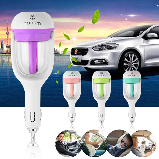 Car Aroma Humidifier Diffuser Portable Mini Car Aromatherapy Humidifier Air Diffuser Purifier Essential Oil Diffusers