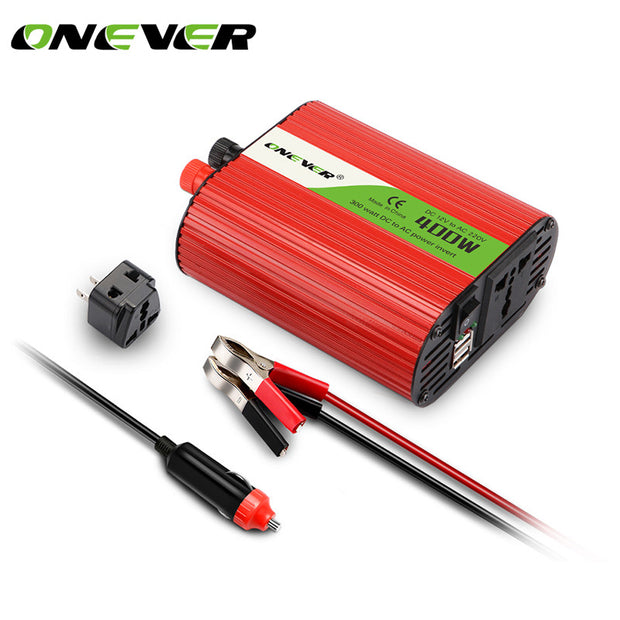 Onever 400W Car Inverter 12v 220v 50Hz Car Power Inverter DC 12V To AC 220V Voltage Converter Modified Sine Wave Power Inverter