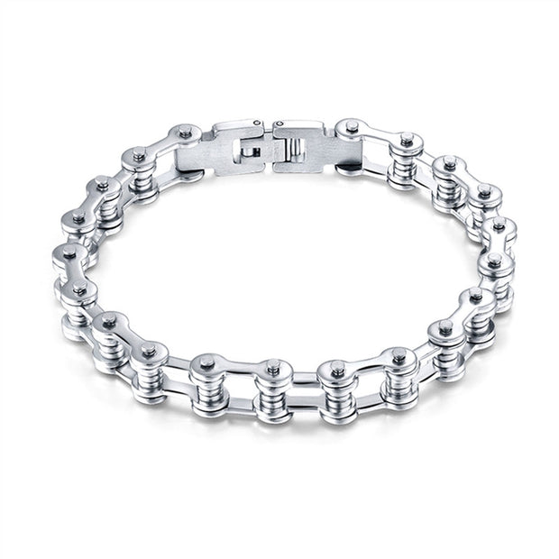 Modern Refined Stainless Steel Bracelet Bike Chain Design for Men and Women Link Chain All-match Wristband Bracelet Link for Unisex Jewelry Making