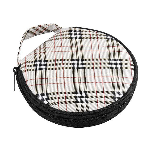 Onever Portable Car 20 Disc CD DVD Case Storage Holder Bag Carry Case Organizer Holder Grid Pattern for Home Car CD Storage