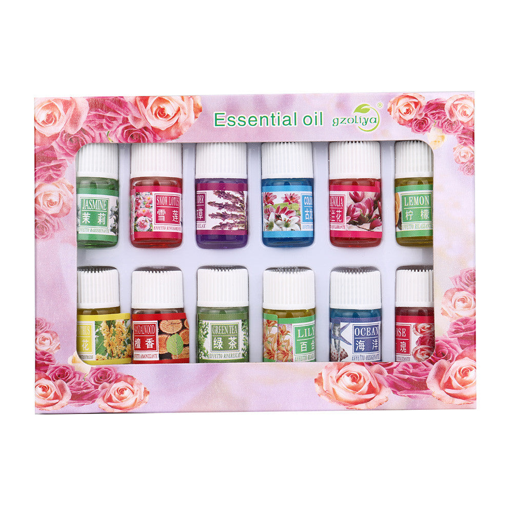 12 Flavor 3ML/Box Pure Aromatherapy Essential Oil Skin Care Bath Massage Beauty